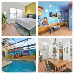 Stylish Disney Oasis I Private Pool and Murals