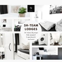 SH Team Lodges 4 Apartments für max 19 Personen l Monteure l Messe l Business