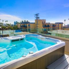 Ocean-view home blocks to beach with private hot tub & rooftop deck