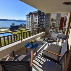 Departamento moderno con vista al lago Villarrica y piscina