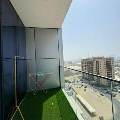 Dubai luxury apartment view Burji Kalifa