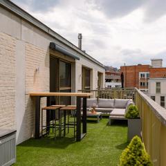 Modern apartment with large terrace