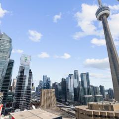 2bedroom CN Tower WATER VIEWS - Free Parking - rooftop pool