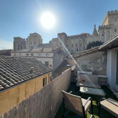 La terrasse du palais des papes