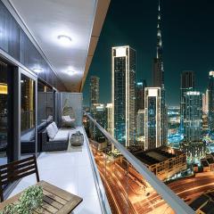 Bright High Floor Apartment in a 5 Star Hotel Resident Tower w Burj View and access to 64th Infinity Pool, Gym, Sauna, Spa, Restaurants, Bars and more