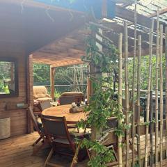 Chalet en bois avec sauna