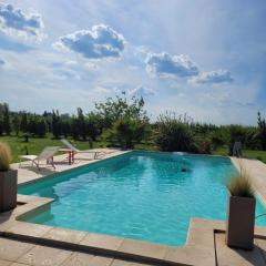 Villa provençale à Arles avec piscine privée et vue jardin.