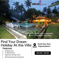 BnBBuddy Paradise Cove Retreat, 6BHK, Goa