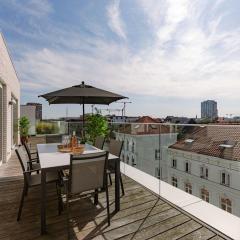 Spacious apartment in Ghent with big terrace