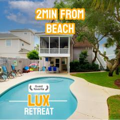 Summer Sale 4BR Home w private pool 2 min to beach