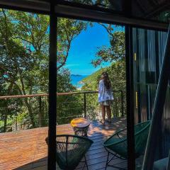 Tiny House na praia com vista mar