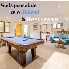 Logement avec billard, home cinéma et terrasse privatisés