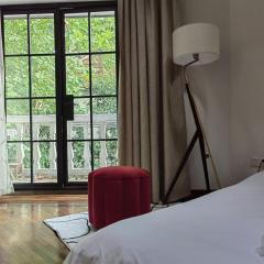 Shanghai Historical Forest Cabin loft With Balcony at second floor near middle Huaihai road