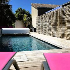 Maison des sables piscine chauffée 2 chambres 100m des plages