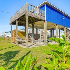 Walk to Beach Galveston Home with Golf Cart!