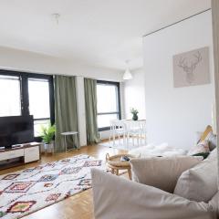 2ndhomes Spacious & Central 3BR Apartment with Sauna & Balcony