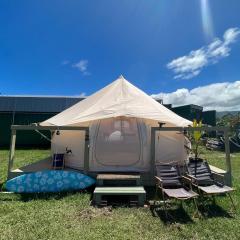 North Shore Glamping Camping Laie, Oahu, Hawaii