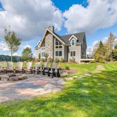 Spacious and Secluded Forksville Home Fire Pit