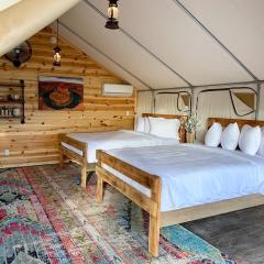 Glamping Tent #7 with AC Heat AC and Private Bath