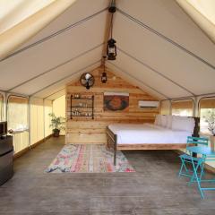 Glamping Tent #6 with AC Heat AC and Private Bath