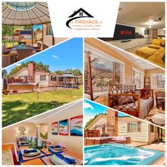 ᨒFIREHAUSᨒHotTubᨒCinemaᨒBBQᨒBadmintonᨒGames
