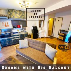 1min walk to sta, drct bus to HND! Easy access! 01