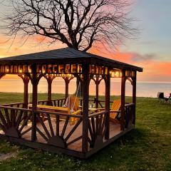 Lake Erie waterfront home with classic game arcade
