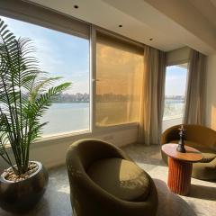 luxury apartment firist row nile view maadi cairo