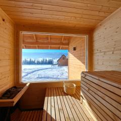 Osada Orlica klimatyczne domki z widokiem na góry i termalnym SPA sauna jacuzzi 4 km od Zieleniec Ski Arena