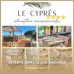 Villa Le Cyprès classée 4 Etoiles billard, piscine et jacuzzi