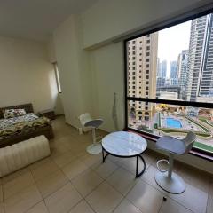 Spacious Master bedroom with easy access to the tram and beach, located near JBR Walk