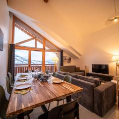 Moderne T4 à Valmorel, 7 pers., 3 ch., parking, casier à ski, linge inclus - FR-1-291-1020