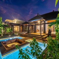 Opulent Designer Villa with Expansive Pool, Set in the Lively Heart of Jimbaran, Bali