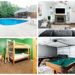 Family Fun house with pool and games