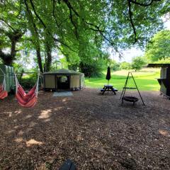 Cosy Glamping Yurt with log burner on our smallholding, ideal family getaway or romantic retreat