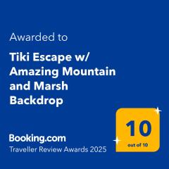 Tiki Escape w/ Amazing Mountain and Marsh Backdrop