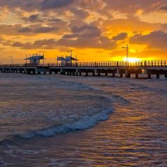 Beach Front Holiday Home with Pool, Prime Location