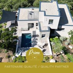 Villa architecte vue mer et maquis