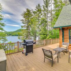 Lakefront Corinth Log Home Private Dock, Fire Pit