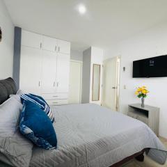 Relajate en Manta, habitacion y piscina