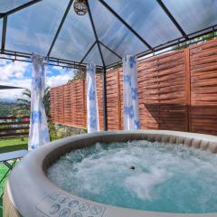 Ti kaz bourbon vanille - Vue montagne jacuzzi