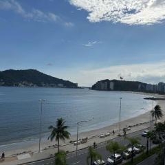 São Vicente pé na areia para 4 pessoas