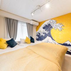 Japanese Art Room, 2Bed Room, 4Bed, Near Metro&JR station