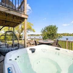 Cross Lake Retreat with Hot Tub & Stunning Views