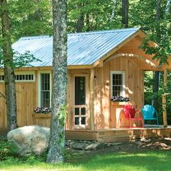 Custom Cabin Surrounded by River in Newfane, Vermont