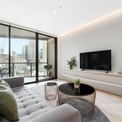 Luxury 2BR 2BA & Free Parking - 5 Min Walk to Town Hall & Darling Harbour