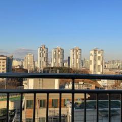 Male-only single room in Seoul, quiet, convenient access to anywhere in Seoul, great view, good value, shared kitchen, randomly assigned