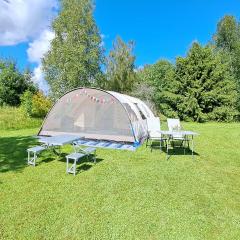 Tunneltent, minicamping Nästorp broa