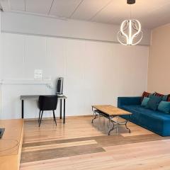 Bright, comfy, industrial looking