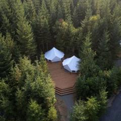 Large and Spacious Double Bell Tents Great for Families in Carson, Washington
